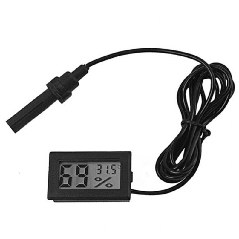 Vz51 Temperature Humidity Meter Hygrothermograph Black Thermometers