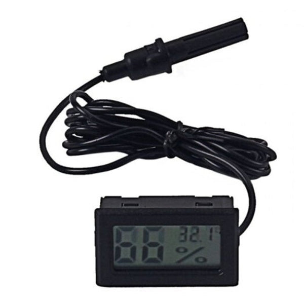 Vz51 Temperature Humidity Meter Hygrothermograph Black Thermometers