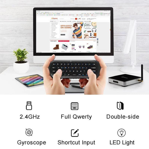 W1 2.4G Air Mouse Wireless Keyboard Usb Receiver For Android Smart Tv