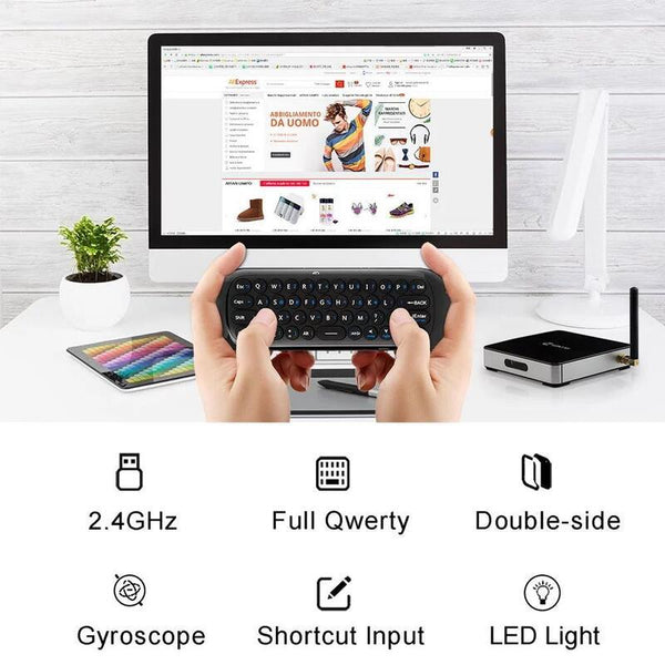W1 2.4G Air Mouse Wireless Keyboard Usb Receiver For Android Smart Tv Keyboards & Keypads