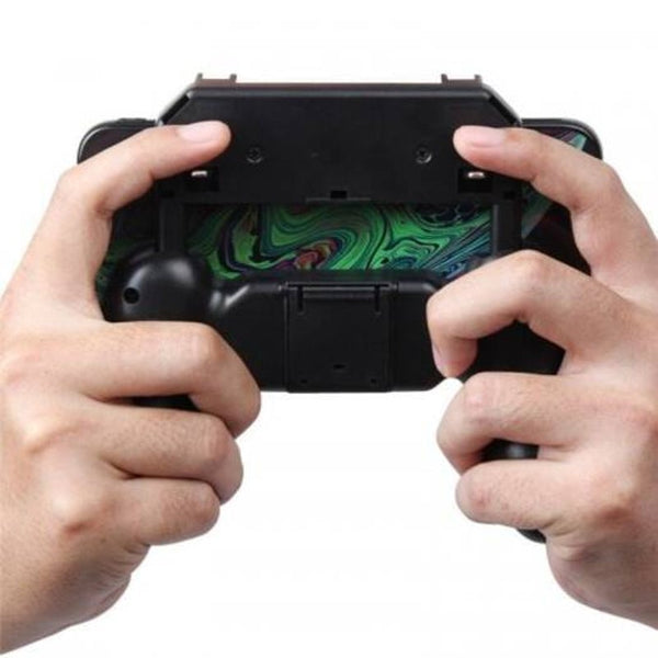 W10 Mobile Phone Game Controller Gamepad Joystick Fire Trigger For Pubg Black Controllers & Attachments