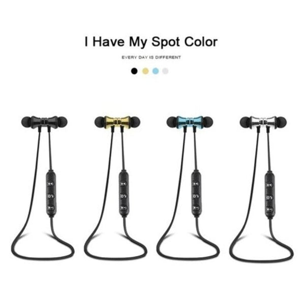 W12 Xt 11 Magnetic Bluetooth Headphone Stereo Sports Waterproof Earbuds With Microphone Back Headsets