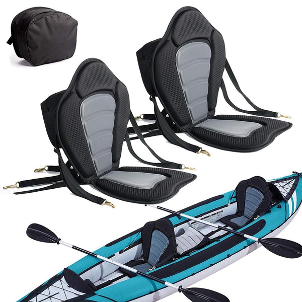 Kayak Back Support Seat Padded With Detachable Storage Bag Kayaks