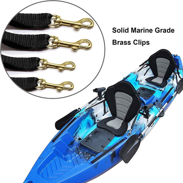 Kayak Back Support Seat Padded With Detachable Storage Bag Kayaks