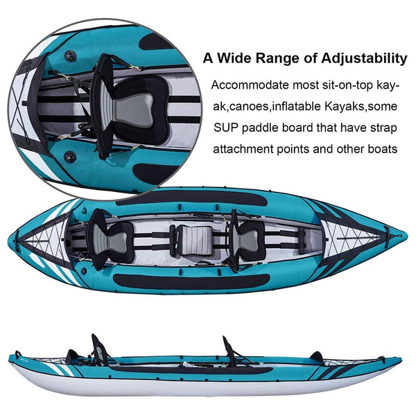 Kayak Back Support Seat Padded With Detachable Storage Bag Kayaks