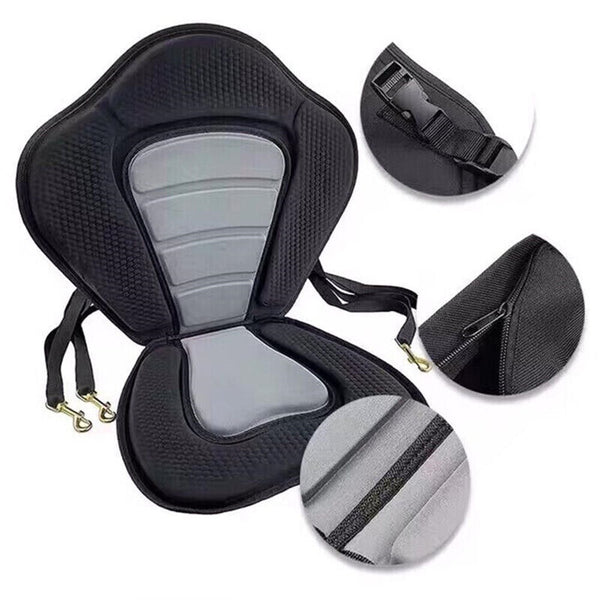 Kayak Back Support Seat Padded With Detachable Storage Bag Kayaks