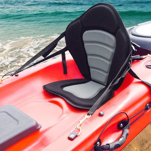 Kayak Back Support Seat Padded With Detachable Storage Bag Kayaks
