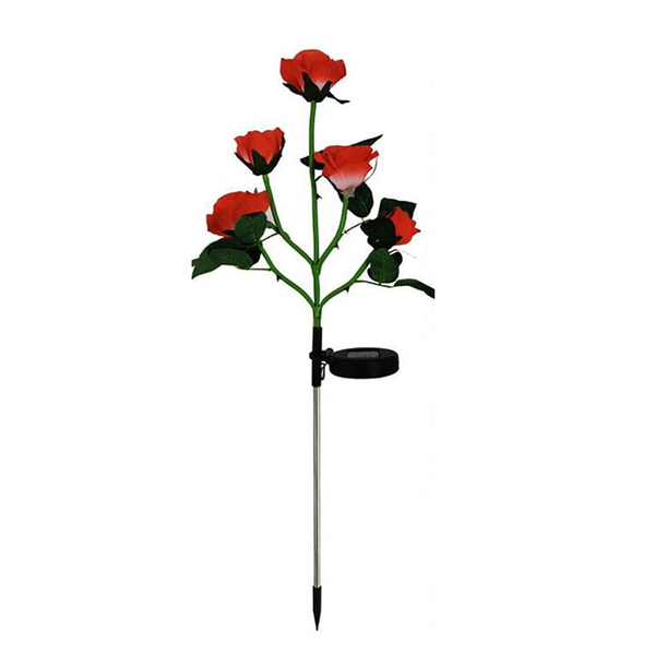 75Cm Long Stemmed Garden Rose Decorative Outdoor Flower Light Solar Powered Landscape & Walkway Lights