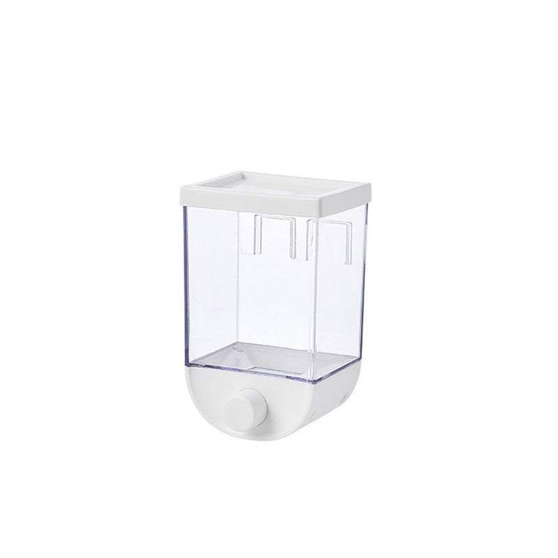 Food Containers Wall Mount Cereal Dispenser Dry Storage Box Kitchen Grain Organizer Food Storage Containers
