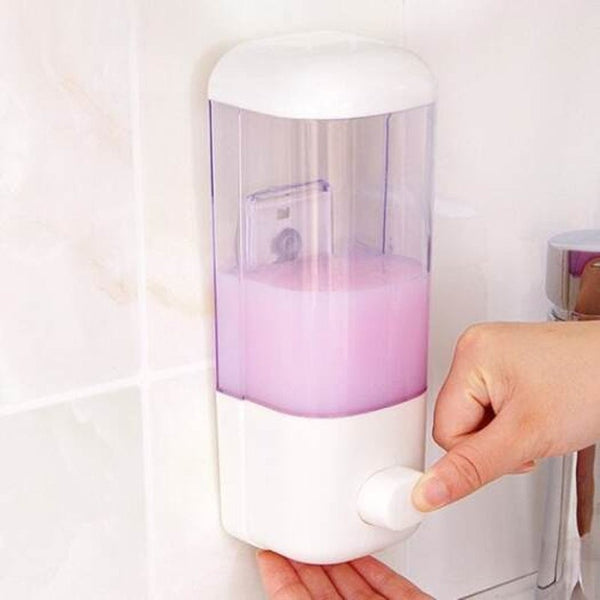 Wall Mounted Liquid Soap Dispenser Milk White Size Soap Dishes & Dispensers