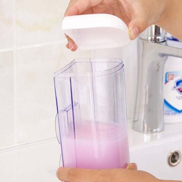 Wall Mounted Liquid Soap Dispenser Milk White Size Soap Dishes & Dispensers