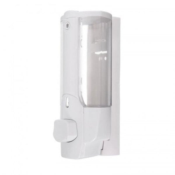 Wall Mounted Shampoo Soap Dispenser Sanitizer Bathroom Shower Liquid Lotion Pump Silver Soap Dispensers