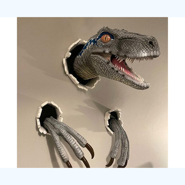 Wall Statue Portable Emulsion Realistic Artificial Dinosaur Animal Ornament Sculptures & Figurines