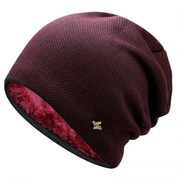 Warm And Cold Proof Thick Plus Velvet Skully Hat Multi Beanies
