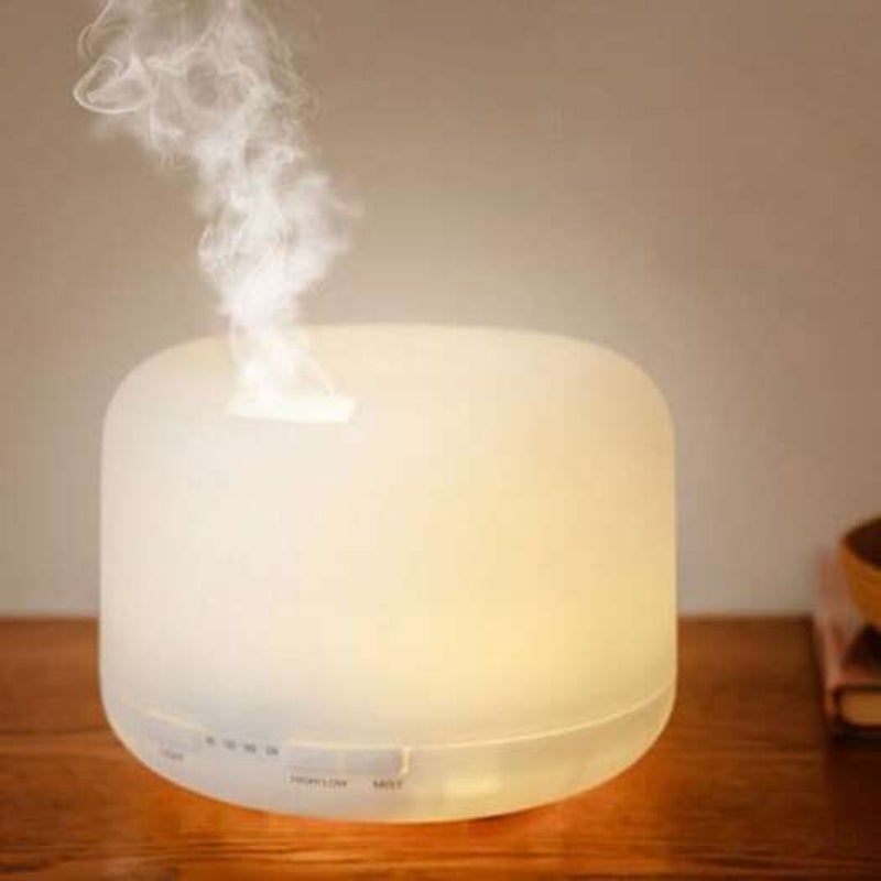 Warm Light Non Print Ultrasonic Household Quiet Air Purification Humidifier White Aromatherapy
