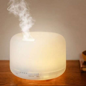 Warm Light Non Print Ultrasonic Household Quiet Air Purification Aromatherapy Humidifier White