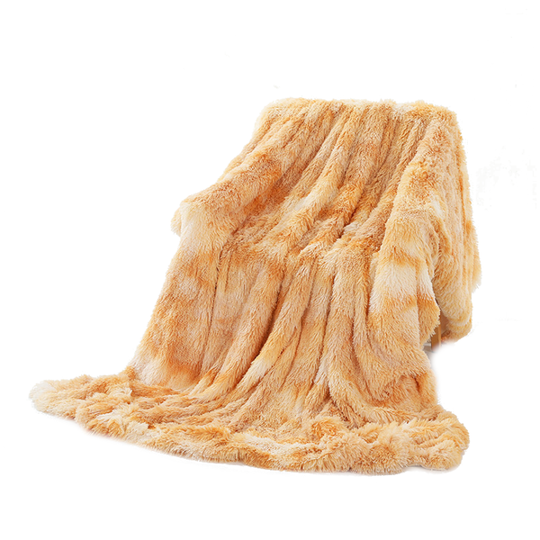 Warm Fluffy Faux Fur Plush Shaggy Throw Blanket Blankets