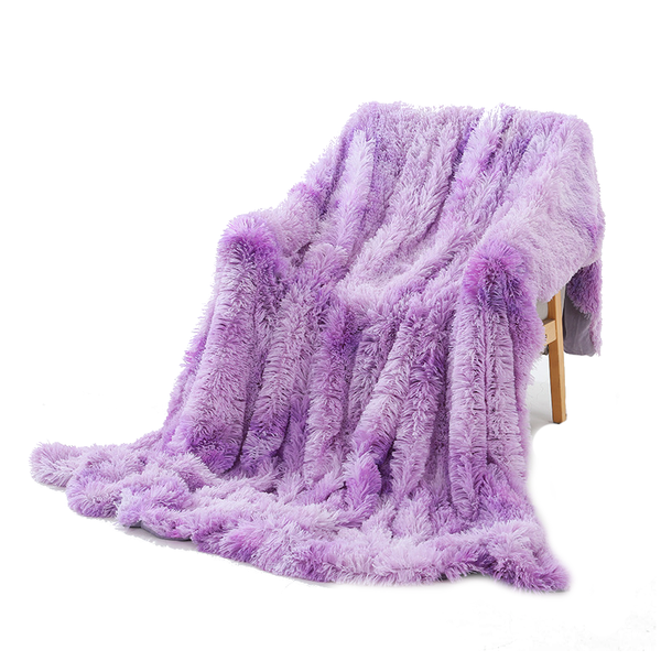 Warm Fluffy Faux Fur Plush Shaggy Throw Blanket Blankets