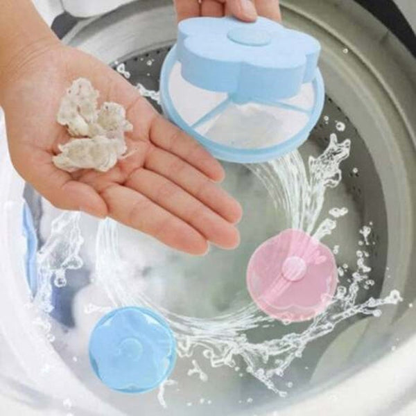Washing Machine Filter Laundry Bag Hair Decontamination Remover Dodger Blue