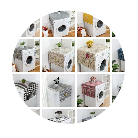 Washing Machine Cover With Pocket Multifunction Refrigerator Dust Other Laundry Supplies