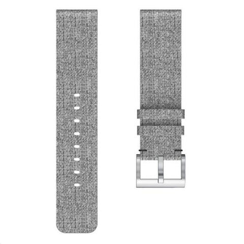 Watch Band For Fitbit Versa 2 Classic Luxury Fabric Wrist Strap Gray