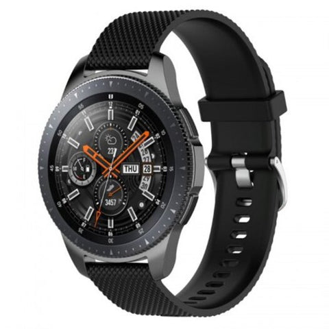 Watch Band Wrist Strap For Samsung Galaxy 46Mm / Gear S3 Classic Frontier Black