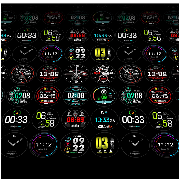 Traditional Intelligent Digital Smart Watch Full Circle 1.2 Inch Color Screen Smart Watches