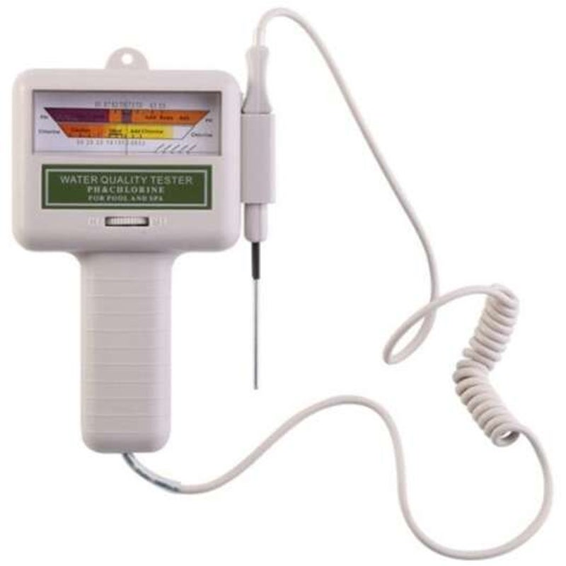 Water Quality Tester Ph / Chlorine Detector White Pool Water Testing & Kits