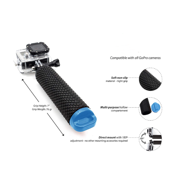 Water Floating Hand Grip Handle Mount Accessories For Go Pro Gopro Hero 8 7 6 5 4 Xiaomi Yi 4K Sj4000 Sj5000 Action Camera Straps & Hand Grips