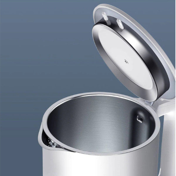 Water Kettle 1800W 1.5L Quick Boiling Stainless Steel Abs Electric White