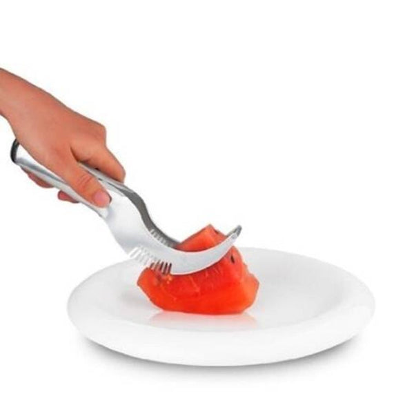 Watermelon Cutter Knife Cucumis Melon Chopper Fruit Salad Cucumber Vegetable Slicers Kitchen Cooking Tools Silver Peelers & Slicers
