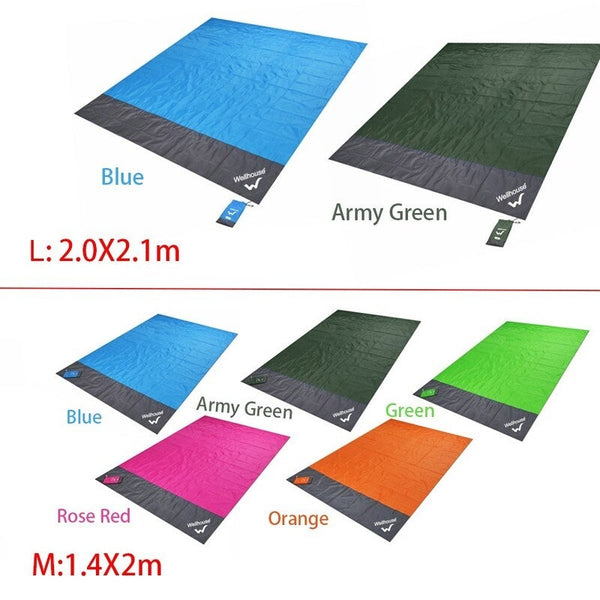 Waterproof Beach Blanket Orange Picnic Accessories