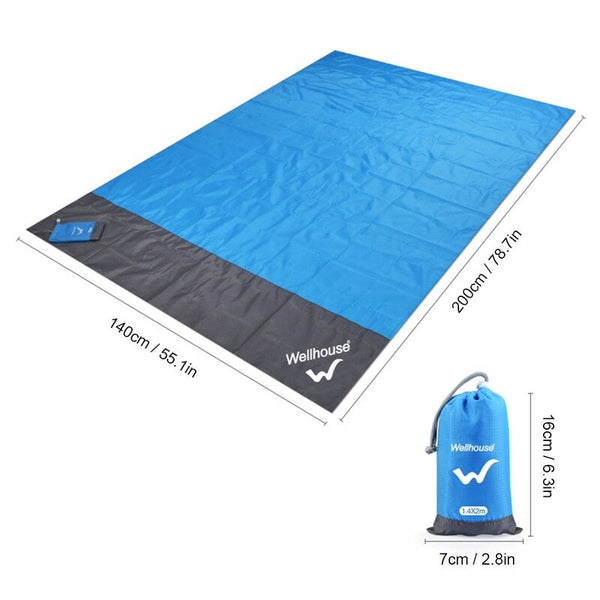 Waterproof Beach Blanket Orange Picnic Accessories