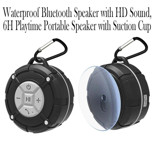 Suction Cup Waterproof Bluetooth Shower With Hd Sound Audio Docks & Mini Speakers