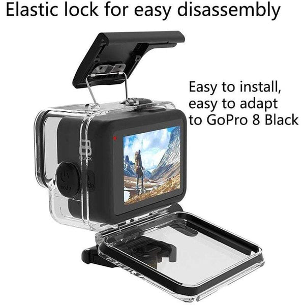 Action Camera Waterproof Case Compatible With Gopro Hero 7 / 5 6 Accessories Housing Diving Protective Shell Camera Cases Bags & Covers