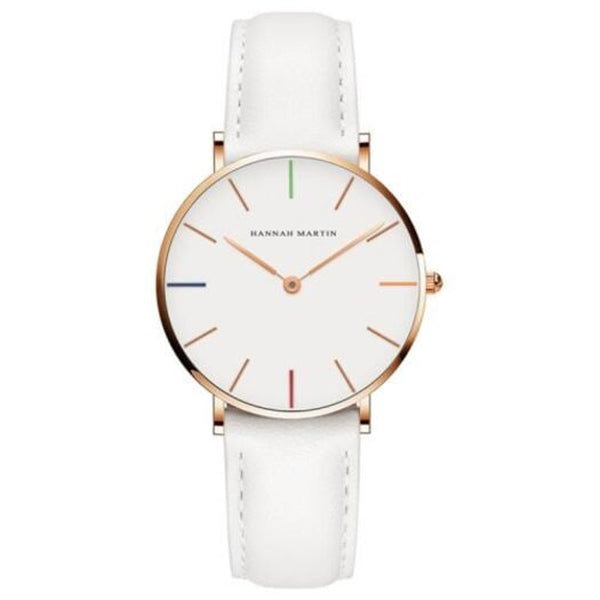 Veile Studios Waterproof Creative Belt Fashion Students Women Lady Quartz Watch White Watches