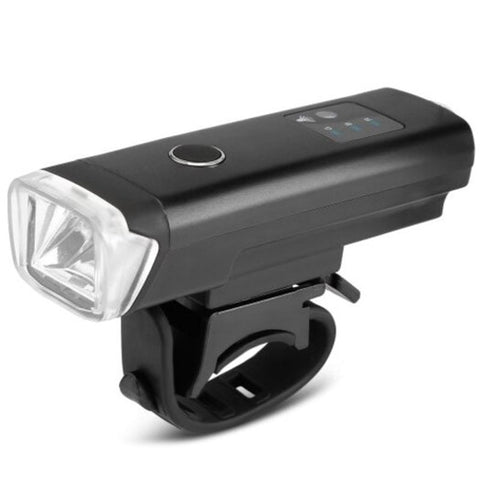 Waterproof Cycling Bicycle Light Usb Rechargeable Bike Led Front Lights Lamp Safety Flashlight Black