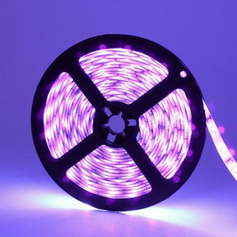 Deepdream Black Light Uv 395 400Nm 3528 Smd Flexible Led Strip Dc12v Purple Meters String Lights