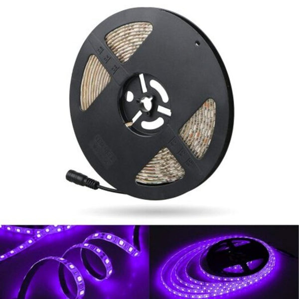 Deepdream Black Light Uv 395 400Nm 3528 Smd Flexible Led Strip Dc12v Purple Meters String Lights
