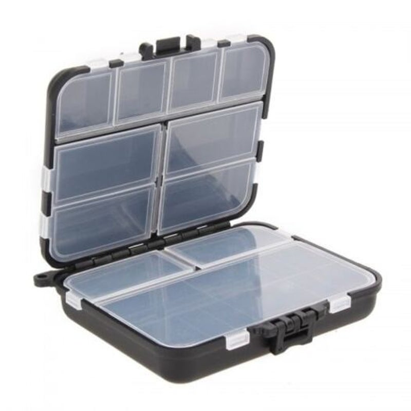 Waterproof Fishing Gears Storage Box Black Tackle Boxes & Bags