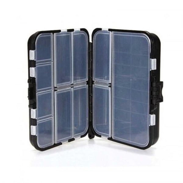 Waterproof Fishing Gears Storage Box Black Tackle Boxes & Bags