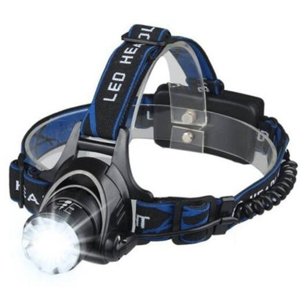 Waterproof Head Torch Flashlight Lamp Fishing Light Black Head Torches