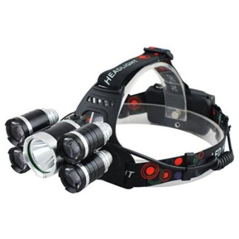 Waterproof Headlamp Powerful Led Headlight For Camping Black Single Product Head Torches