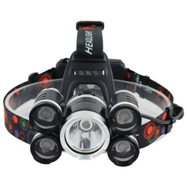 Waterproof Headlamp Powerful Led Headlight For Camping Black Single Product Head Torches