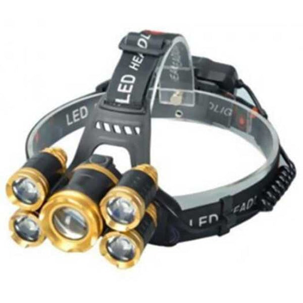 Waterproof Headlamp Powerful Led Headlight For Camping Black Single Product Head Torches