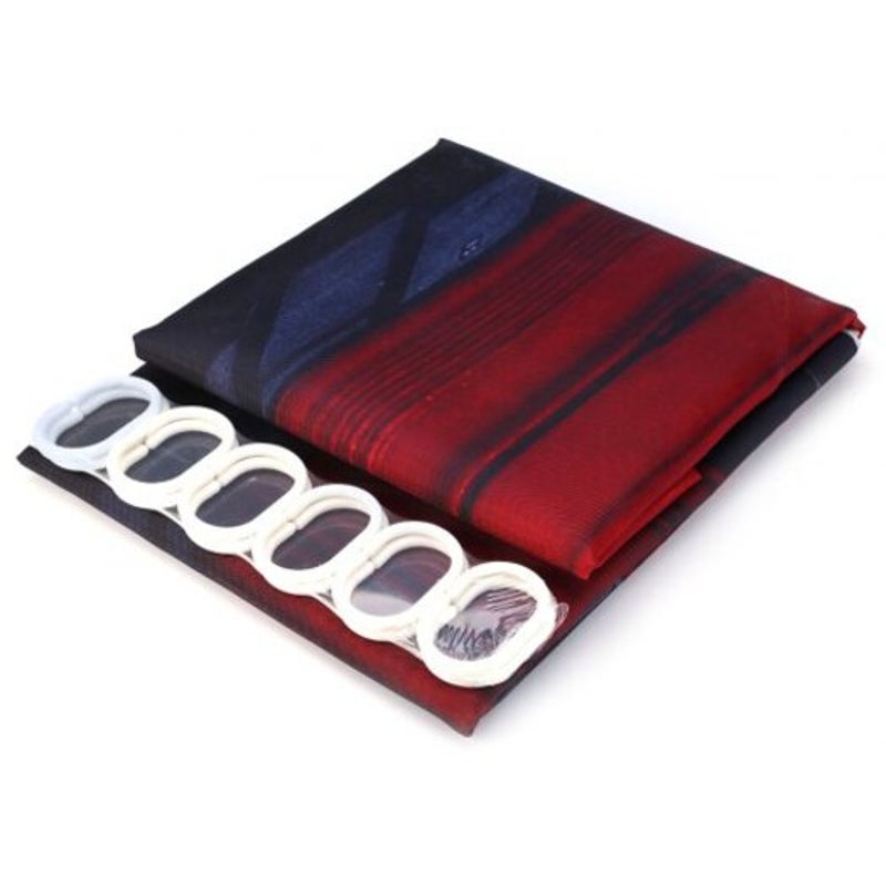 Waterproof Big Ben Shower Curtain Gray Shower Curtains