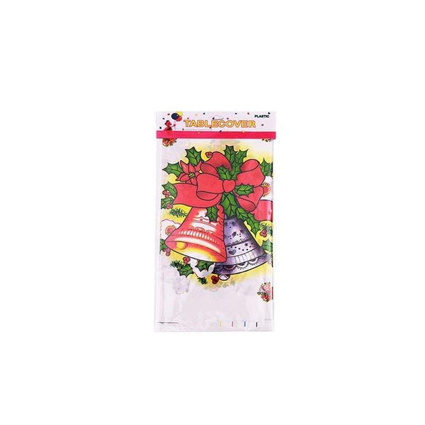2 Pack Plastic Christmas Tablecloth Party Cover Decorations Table Cloths