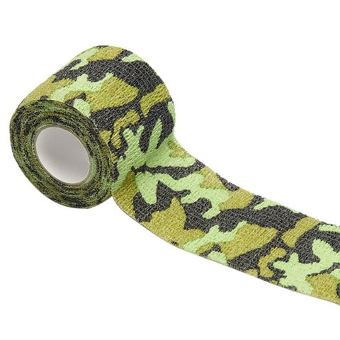 Adhesive Bandage Athletic Tape 5Cm X 4.5M Camouflage Sports Light Green