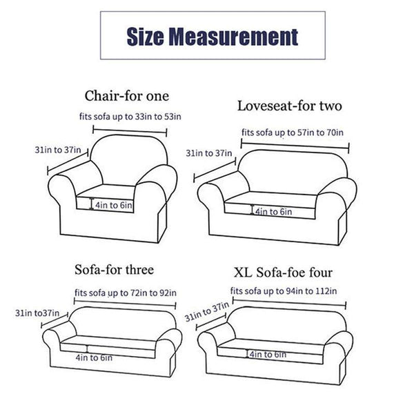 Waterproof Sofa Cover Elastic Couch Soft Printed Chair Covers