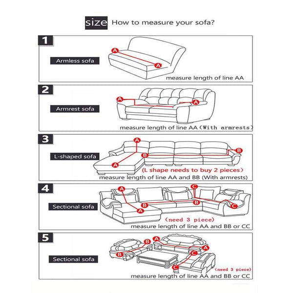 Stretch Sofa Slipcover Covers Furniture Protector Soft Full Slipcovers